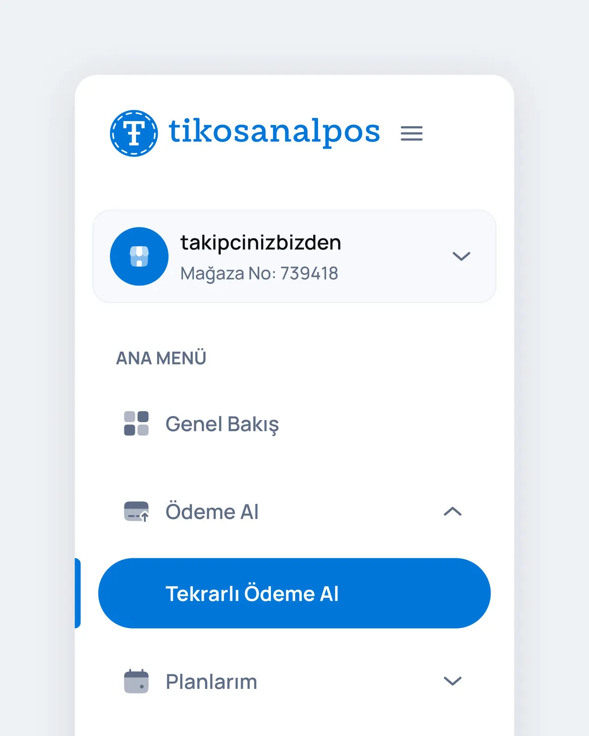 Tiko Sanal POS Dashboard — 4